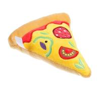 GANAZONO Interactive Plush Dog with Squeaker Hamburger Design Safe Chew for Puppies Engaging Pet Plaything for