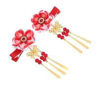 GANAZONO Japanese Style Women Girls Hair Decoration Hair Clamp Flower Bell Design Retro Kimono Headdress for Cherry Blossom Season Occasions