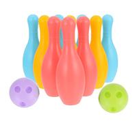 GANAZONO Kid Bowling Toy Set Extra Large Bowling Game for Children Fun Educational Ball Game for Boys and Girls for Family Sports Activities Random Color