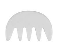 GANAZONO Large Tooth Jade Scalp Massager Comb Gua Sha Meridian Massage Tool for Scalp Health and Relaxation Five-Tooth Wide Tooth Design for Stimulation and Soothing Head Massage