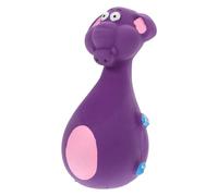 GANAZONO Latex Squeaky Dog Toy for Teeth Cleaning Elephant Shaped Interactive Chew Toy for Puppy Boredom Safe Material and Bite Resistant for Pet Chewing and Playtime