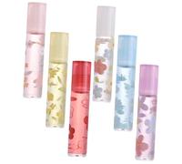 GANAZONO Lip Oil Gloss Set 6pcs Hydrating Lip Balm for Women and Girls Moisturizing Non-Stick Fruity Flavors for Daily Use