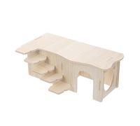 GANAZONO Maze Toy Wooden Hideout for Hamster Guinea Pig Small Pet Ladder Hideaway