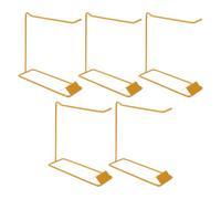 GANAZONO Metal Nail Art Display Rack with Simple Maintenance 5pcs in Golden Iron Elegant and Sturdy Nail Polish Color Chart Holder and Efficient Sample Organisation for Salon Use