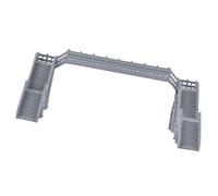 GANAZONO Model Pedestrian Bridge Track 1/64 Scale Buildings Overhead Footbridge Doll House Miniature Ornaments for Sand Table Railway Scenery Ornament Cornerstone Abs Props Train