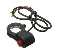 GANAZONO Motorcycle Handlebar Horn Switch Black Mount Compatible with Motorcycles Atv Electric Bikes Easy Control Replacement Accessory