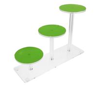 GANAZONO Multi-Layer Lizard Basking Platform Round Three-Tier Climbing Ramp for Reptile Terrarium, Bearded Dragon and Leopard Gecko Habitat Decor, Reptile Resting and Climbing Dock