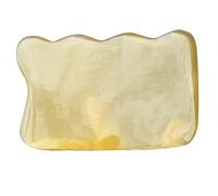 GANAZONO Multifunction Scrapping Board Natural Gua Sha Board Ergonomic Design Lightweight Natural Cattle Horn Yellow for Travel Use Body and Head Massage Tool