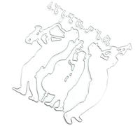 GANAZONO Music Note Cutting Dies Die Cut Metal Embossing Stencil Reusable Silver Metal with Creative and Effective Design for Card Making for Hand Embossing DIY and Decorating Letters