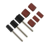 GANAZONO Nail Manicure Sandpaper Band and Sanding Sleeve Set 102Pcs 1.60 X 1.20Cm Easy Installation Polishing Professional Use Home Pedicure with Drum Mandrel Accessories