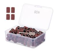 GANAZONO Nail Sanding Bands with Resin Emery Cloth Material 100pcs for Nail Drill Fine Grit for Polishing and Removing Grease for Manicure and Art Use