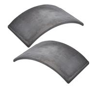 GANAZONO Natural Pottery Reptile Dodging House and Smooth Rounded Edges 2pcs with Textured Barklike Finish Curved Mini Roof Tile Safe Shelter for Toads for Garden and Outdoor Use
