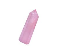 GANAZONO Natural Quartz Six-Sided Crystal Point Healing Stone Wand for Chakra Balancing Meditation and Home Decor Carved Tumbled Faceted Crystal Figurine with Random Color Random Color