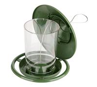 GANAZONO Outdoor Automatic Garden Bird Feeder with Roof and Hook Hanging Design for Easy Feeding and Nature Watching for Attracting Wild Birds to Your