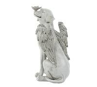 GANAZONO Outdoor Pet Memorial Stone Dog Statue Bereavement Angel Figurine Pet Dog Tombstone Memorial