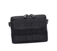 GANAZONO Outdoor Tactical Waist Pouch for Hiking and Mountaineering Small Nylon Cell Phone Bag Black Lightweight and Compact Storage for Essentials