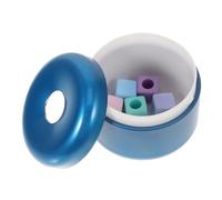 GANAZONO Parrot Training Set with Blue Coin Jar and Colored Blocks Plastic Acrylic Metal Bird Interactive for Medium Small Birds Stimulates Mind and Motor Skills Easy to Clean