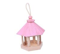 GANAZONO Paulownia Bird Feeder Parrot Decor Squirrel Feeder Beehive Decor Hummingbird Feeder Bird Feeder Outdoor Bird House Outdoor Bird Nest Birdcage Child Bird's Nest Wooden Pink