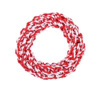 GANAZONO Pet Chewing Molar Teeth Cleaning Bite-resistant Rope Knot for Dogs Red White Retriever for Stress Relief and Boredom Reduction