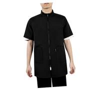 GANAZONO Pet Grooming Smock Stylist Workwear with Pockets Fiber Barber Jacket for Dog Bathing and Haircut Comfortable Grooming Apron Tunic for Pet