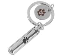 GANAZONO Pet Memorial Urn Keychain Ash Keepsake for Dogs Cats Compact for Carrying Cherished Pet Ashes Unique Key Chain Decor