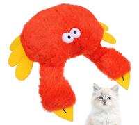 GANAZONO Pet Squeaky Cat Plush Dog Plush Cute Crab Shape Red Soft Material Entertaining Comfortable Material Playtime for Cats and Pets