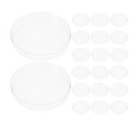 GANAZONO Petri Dishes Stackable and Molecular Biology Research 20pcs round Plastic with Lid Laboratory Culture Plates Supporting Imaging and Wide Compatibility for Biology Experiments