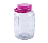 GANAZONO Pickle Container Transparent Bottle Glass Jar with Tight Seal Suitable for Home Kitchen
