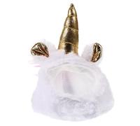 GANAZONO Plush Unicorn Hat for Reptiles Adorable Festival Party Hat for Lizards Snakes and Small Animals Warm PET Costume Accessory Random Color
