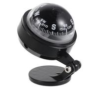 GANAZONO Portable Car Dashboard Compass with Anti-vibration Structure and Self-adhesive Mount, Black Plastic Mini Compass for Vehicle and Truck Interior Use during Outdoor Adventures