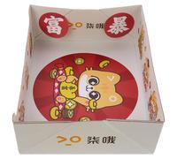 GANAZONO Portable Foldable Cat Litter Box 38x29x12cm, Disposable Pet Travel Litter Pan with High Sides for Outdoor and Home Use