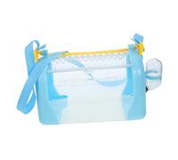 GANAZONO Portable Hamster Cage Water Bottle Food Bowl Small Pet Travel Carrier for Guinea Pig Compact Sturdy Plastic Travel Cage for Small Animals