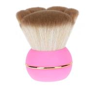 GANAZONO Portable Pink Cat Paw Makeup Brush with Cover Fluffy Blush and Powder Brush for Face Contouring Soft Synthetic Bristles Professional Cosmetic Tool for Blending and Setting Makeup