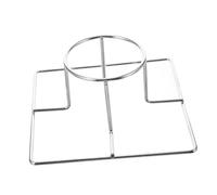 GANAZONO Portable Stainless Steel Turkey Roaster Rack Multi-function Bbq Chicken Holder for Outdoor Camping Picnic Grilling Metal Roasting Stand Easy to Use and Carry