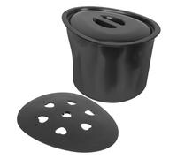 GANAZONO Portable Urine Pot with Lid and Plastic Bedside Commode Bucket Set, Lightweight Pregnant Spittoon for Elderly and Patients, Household Bathroom Chamber Pot for Bedroom and Travel Use