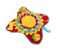 GANAZONO Puppy Snuffle Pad for Interactive Play Dog Foraging Blanket Colorful Flower Design Engaging Sniffing Toy for Pets for and Smell Training
