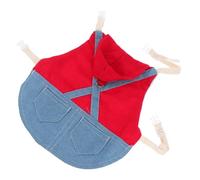 GANAZONO Rabbit Harness Leash Set with Red Sports Hoodie, Adjustable Bunny Chest Strap and Pulling Rope for Small Rabbits and Dwarf Bunnies, Size L, Sturdy Pet Walking Traction Accessory