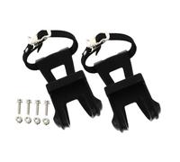 GANAZONO Replacement Bike Toe Clips with Straps Cycle Footrest Clips for Exercise and Gym Wear Resistant Pedal Accessories Easy to Install for Comfortable Riding
