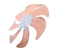 GANAZONO Replacement Floor Fan Blade 18 Inch 7 Leaf Bronze 12mm Shaft | Aluminum Alloy Build, Curved Support Brackets, Fits Industrial Motors and Back of House Use