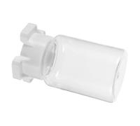 GANAZONO Reptile Water Feeding Dish and Lizard Feeder Bowl Plastic 3d Pet Waterer Medium Size White Suitable for Tarantulas Geckos and Small Reptiles