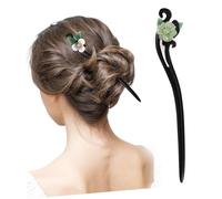 GANAZONO Retro Hairpin Handmade in Simple Style Traditional Accessory for Women Crafted from Ebony for Festival Outdoor Occasions