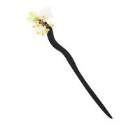 GANAZONO Retro Japanese Style Wooden Hair Chopsticks with Elegant Flower Design Lightweight Hair Sticks for Women Handmade