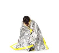 GANAZONO Reusable Thermal Emergency Blanket Silver Foil Blanket for Camping Outdoor Survival Lightweight Compact Design for Hikers Climbers Skiers and Outdoor Activities