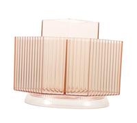 GANAZONO Rotatable Makeup Brush Organizer Holder Desktop Makeup Brush Storage Box with 360° Rotation and Multiple Compartments, Compact Cosmetic Organizer for Dressing Table and Vanity