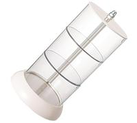 GANAZONO Rotatable Makeup Puff Holder 3-layer Powder Puff Storage Organizer White Desktop Cosmetic Sponge Box Multipurpose Makeup Sponge Holder for Dressing Table