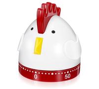 GANAZONO Rotating Mechanical Rooster Kitchen Timer 60 Minutes with Alarm for Baking and Egg Boiling, Practical Reminder for People with Autism
