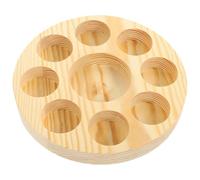 GANAZONO Round Essential Oil Holder with Slots Stable Flat Bottom Bottle Organizer Tray for Home and Salon Simple Slot Structure for Easy Access Perfume Container Storage Box