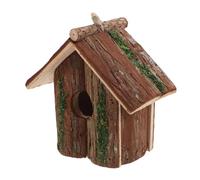 GANAZONO Rustic Cottage Hanging Birdhouse Outdoor Garden Nesting Box for Wild Birds Natural Design for Serene Bird Viewing and Decoration Patios and Gardens