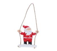 GANAZONO Santa Claus Resin Swing Ornament Handpainted Christmas Tree Hanging Decoration Fade Resistant Mini Holiday Figurine for Home Desk Party Accent