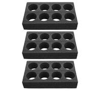GANAZONO Shelf Bracket Shelf Bracket 3PCS Cup Holder Glass Holder Tea Takeout Tray Foam Drink Carrier Beverage Packing Tool Foam for Takeout Picnics - Hole Car Mount Car Mount